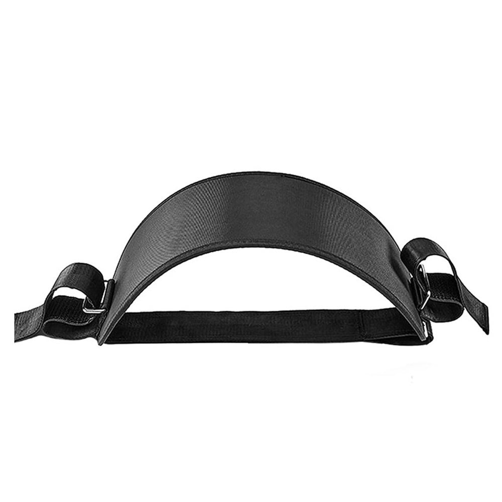 Black headband on a white background