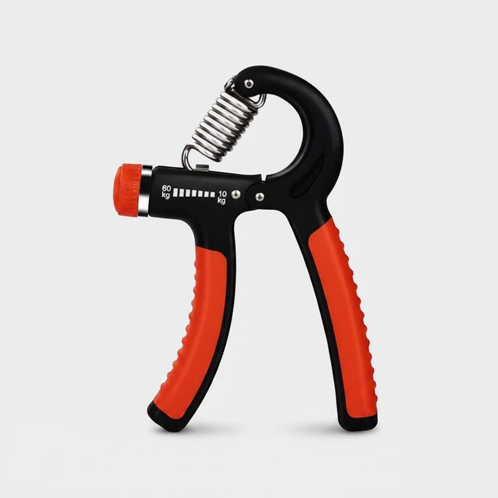 Adjustable hand grip strengthener for hand, wrist, and forearm fitness training